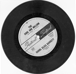 photograph of a 45 RPM single record from the 1960's