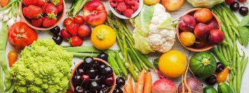 image of a display of natural foods and ingredients